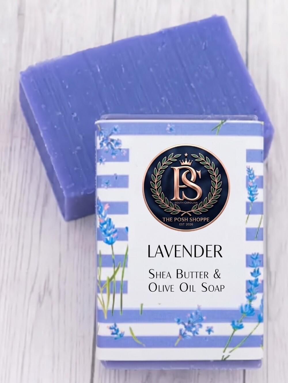 💜🧼 Vegan Lavender Shea Butter & Olive Oil Soap